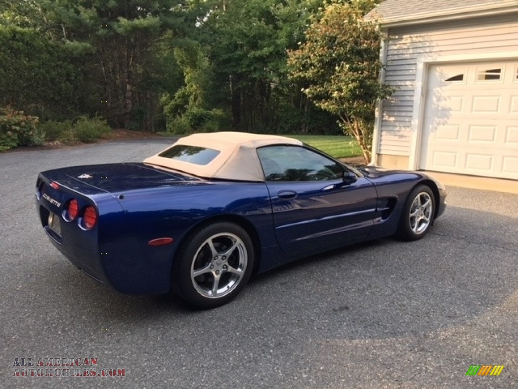 2004 Corvette Convertible - LeMans Blue Metallic / Shale photo #5