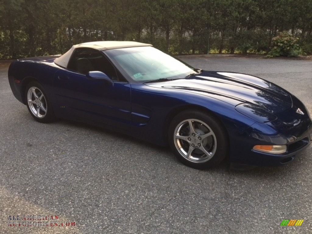 2004 Corvette Convertible - LeMans Blue Metallic / Shale photo #6