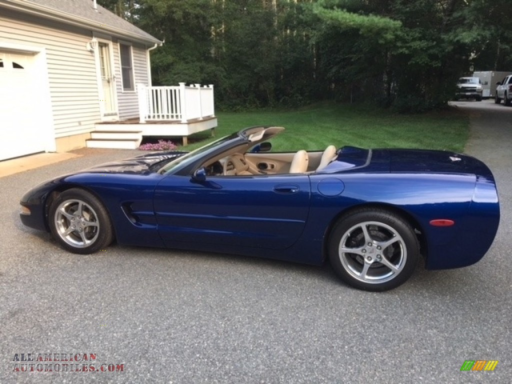 2004 Corvette Convertible - LeMans Blue Metallic / Shale photo #10