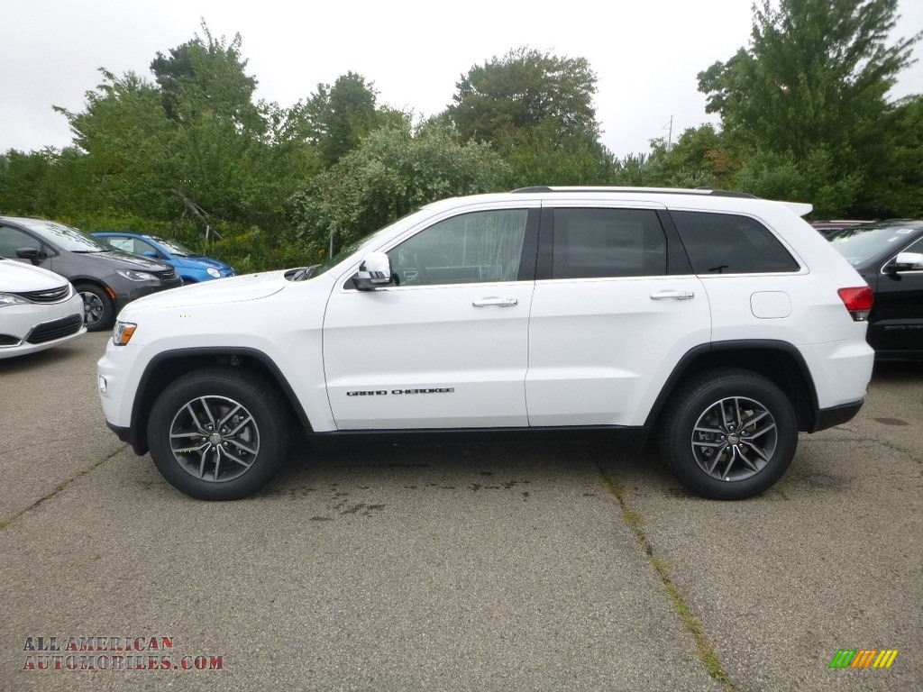 2018 Grand Cherokee Limited 4x4 - Bright White / Black/Light Frost Beige photo #2