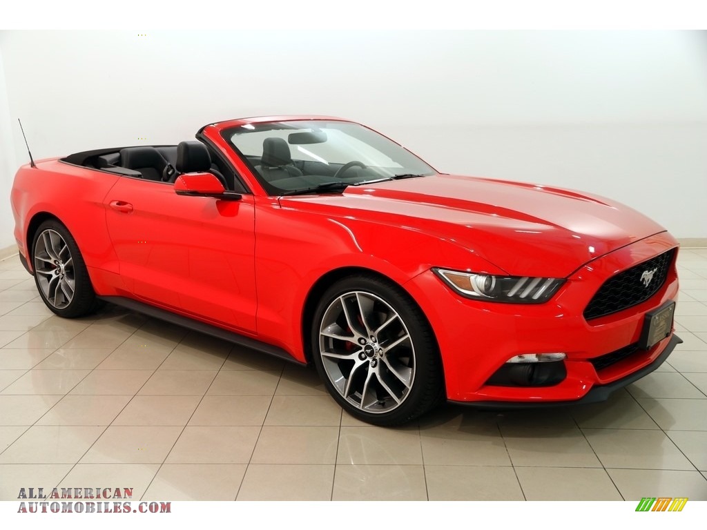 Race Red / Ebony Ford Mustang EcoBoost Premium Convertible