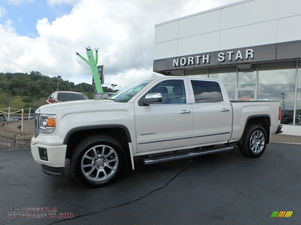 White Diamond Tricoat / Cocoa/Dune GMC Sierra 1500 Denali Crew Cab 4x4