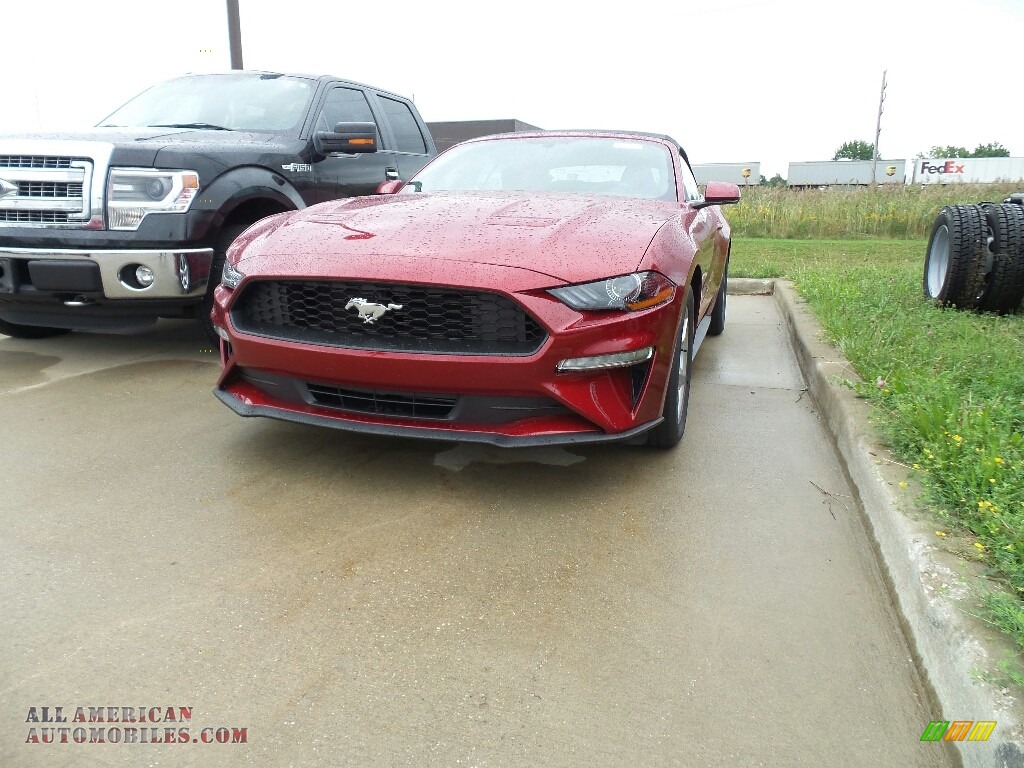 2019 Mustang EcoBoost Premium Convertible - Ruby Red / Ebony photo #1