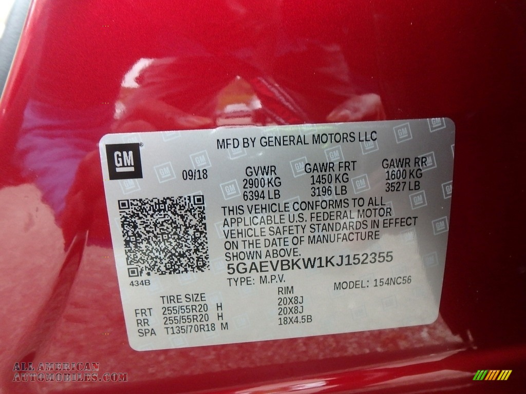 2019 Enclave Premium AWD - Red Quartz Tintcoat / Shale/Ebony Accents photo #16