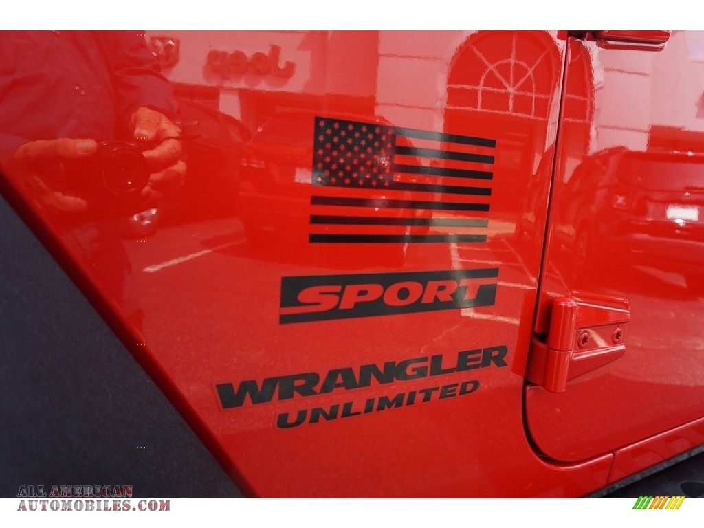 2015 Wrangler Unlimited Sport 4x4 - Firecracker Red / Black photo #4