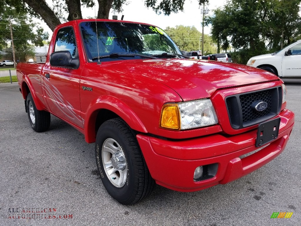 Bright Red / Medium Dark Flint Ford Ranger Edge Regular Cab