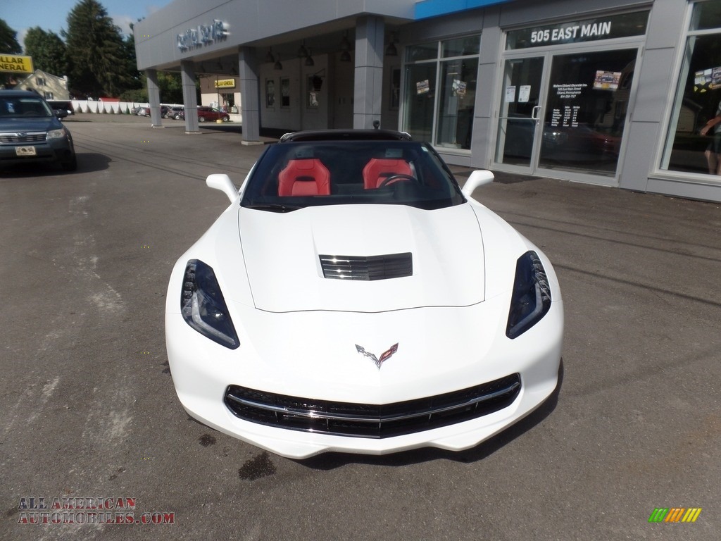 2016 Corvette Stingray Coupe - Arctic White / Adrenaline Red photo #15