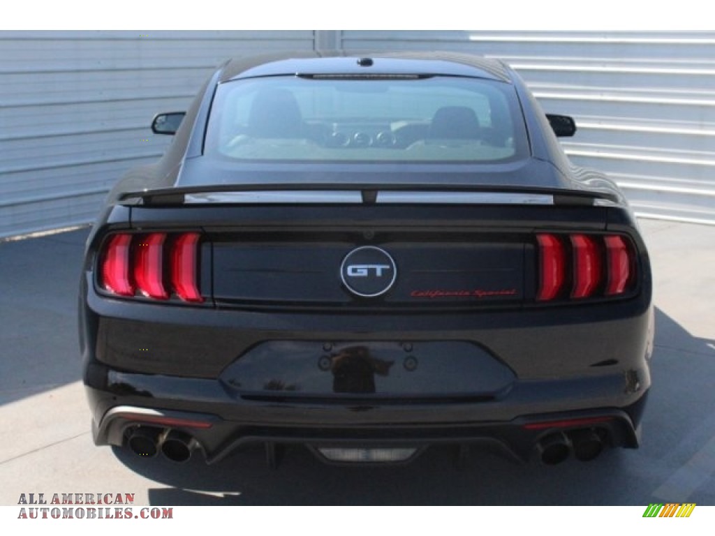 2019 Mustang California Special Fastback - Shadow Black / Ebony w/Miko Suede and Red Accent Stitching photo #8
