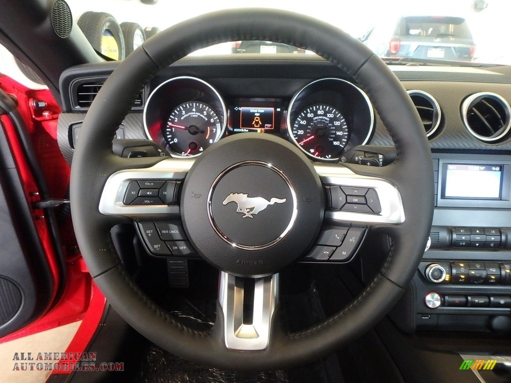 2019 Mustang EcoBoost Convertible - Race Red / Ebony photo #13