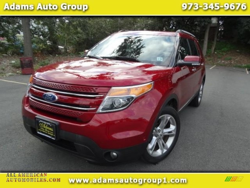 Ruby Red / Charcoal Black Ford Explorer Limited 4WD