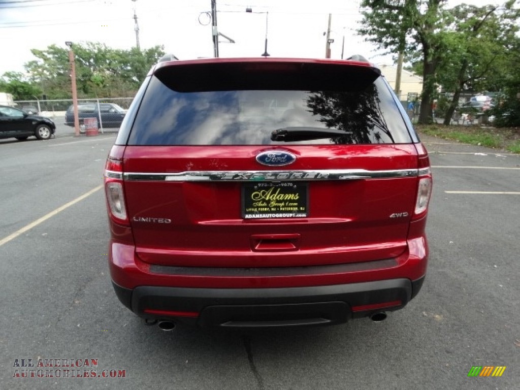 2015 Explorer Limited 4WD - Ruby Red / Charcoal Black photo #9