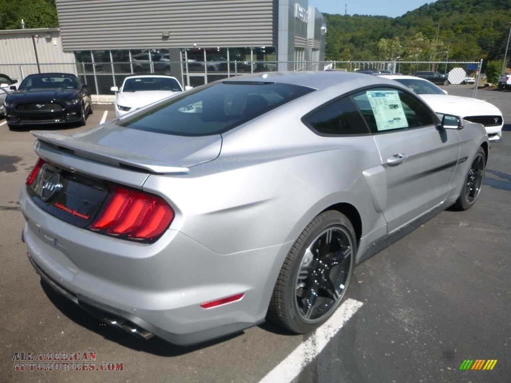 2019 Mustang California Special Fastback - Ingot Silver / Ebony w/Miko Suede and Red Accent Stitching photo #2