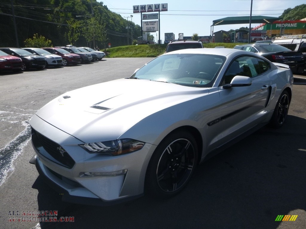 2019 Mustang California Special Fastback - Ingot Silver / Ebony w/Miko Suede and Red Accent Stitching photo #5