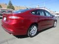 Ford Fusion SE Ruby Red Metallic photo #7