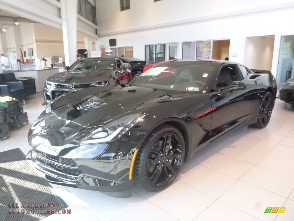 2019 Corvette Stingray Coupe - Black / Black photo #1