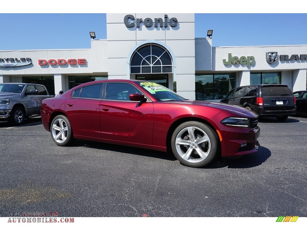 2018 Charger SXT Plus - Octane Red Pearl / Black photo #1