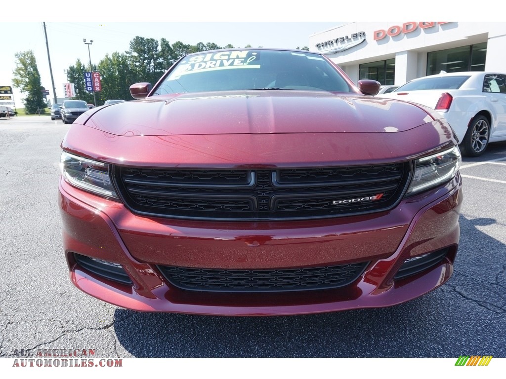 2018 Charger SXT Plus - Octane Red Pearl / Black photo #2