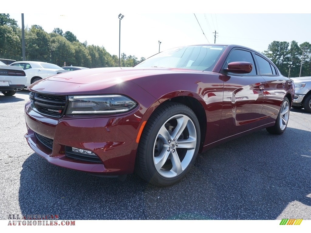 2018 Charger SXT Plus - Octane Red Pearl / Black photo #3