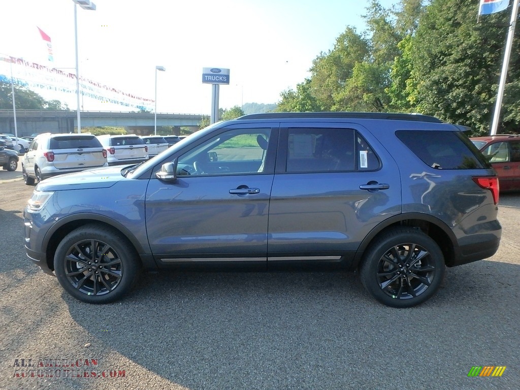 2018 Explorer XLT 4WD - Blue Metallic / Ebony Black photo #6