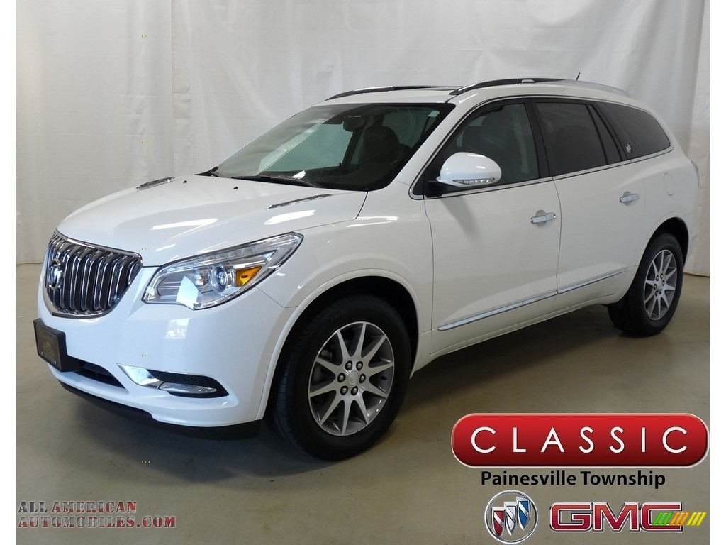 2015 Enclave Leather - White Opal / Ebony/Ebony photo #1