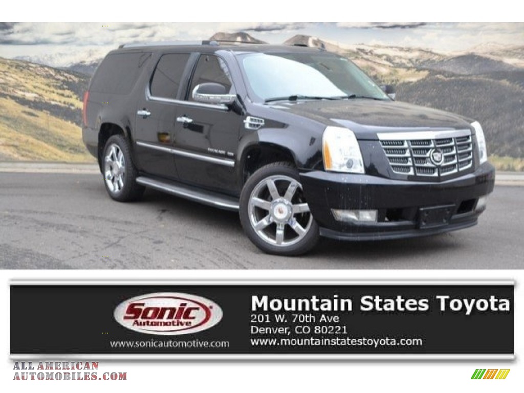 Black Raven / Ebony/Ebony Cadillac Escalade ESV AWD