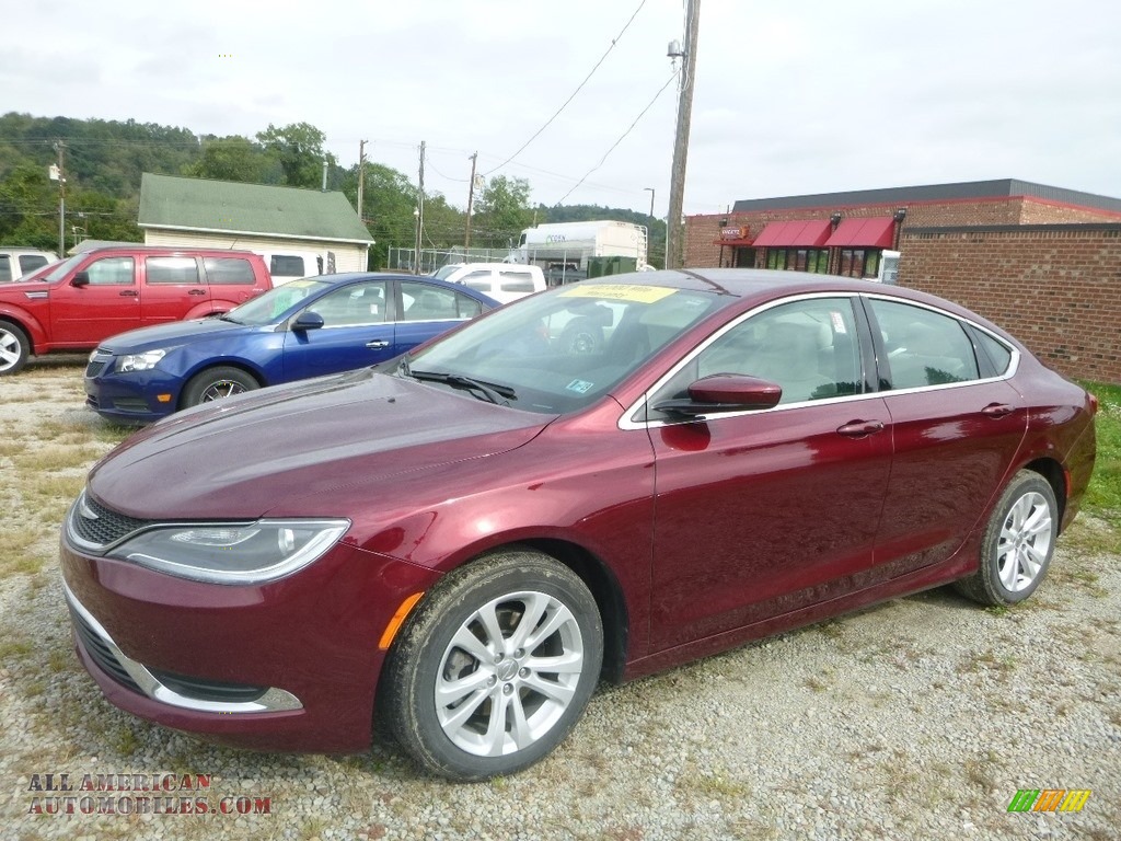 Velvet Red Pearl / Black/Linen Chrysler 200 Limited