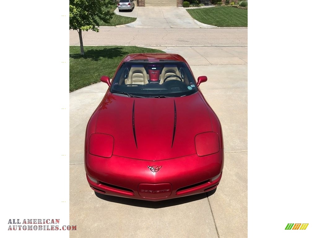 2001 Corvette Convertible - Magnetic Red II Metallic / Light Oak photo #9