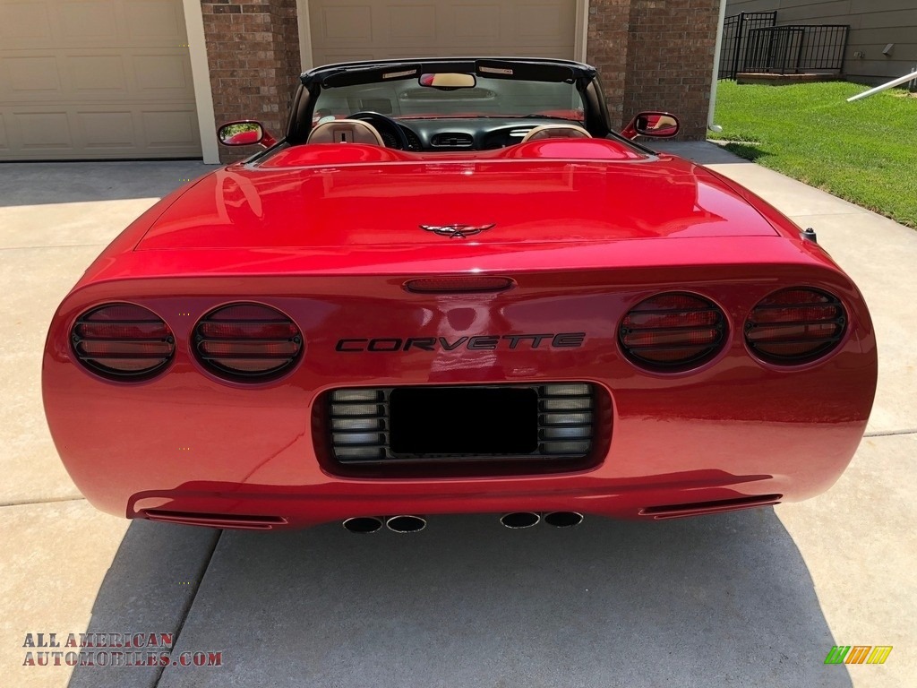 2001 Corvette Convertible - Magnetic Red II Metallic / Light Oak photo #13