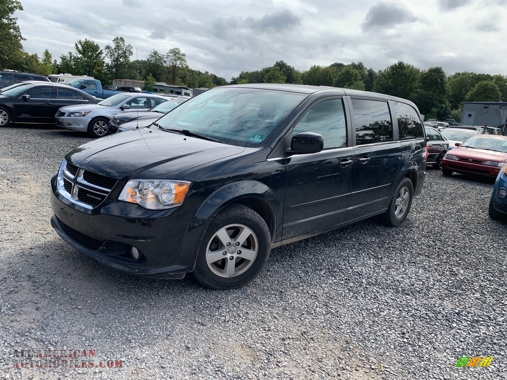 2012 Grand Caravan Crew - Brilliant Black Crystal Pearl / Black/Light Graystone photo #1