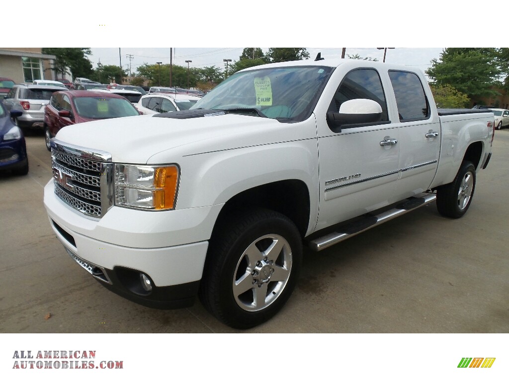 2014 Sierra 2500HD Denali Crew Cab 4x4 - Summit White / Ebony photo #1