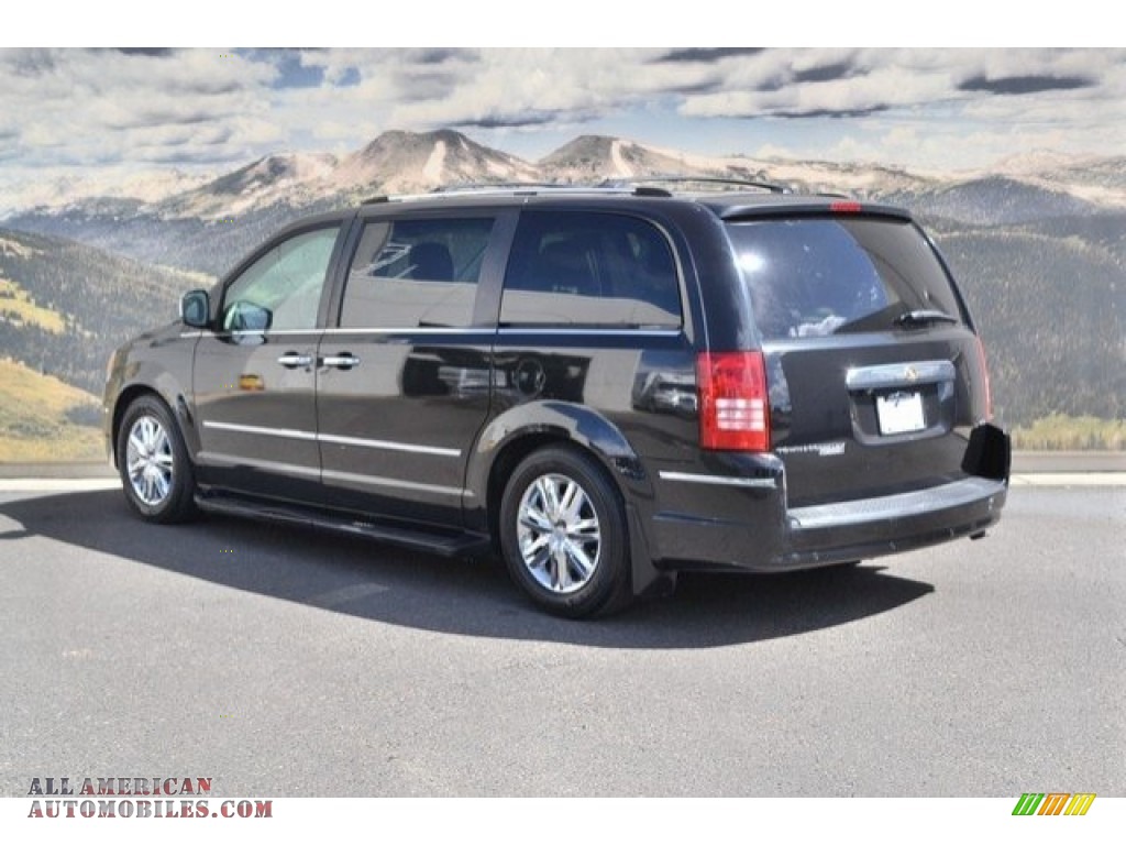 2008 Town & Country Limited - Brilliant Black Crystal Pearlcoat / Medium Slate Gray/Light Shale photo #8
