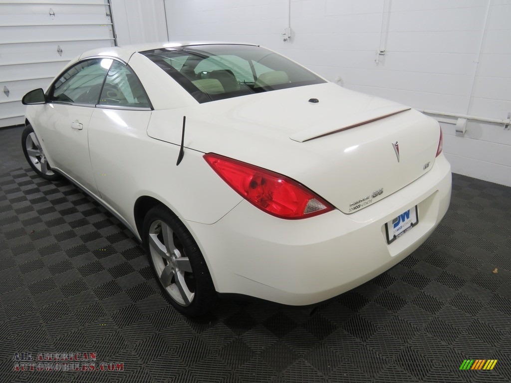 2007 G6 GT Convertible - Ivory White / Light Taupe photo #10