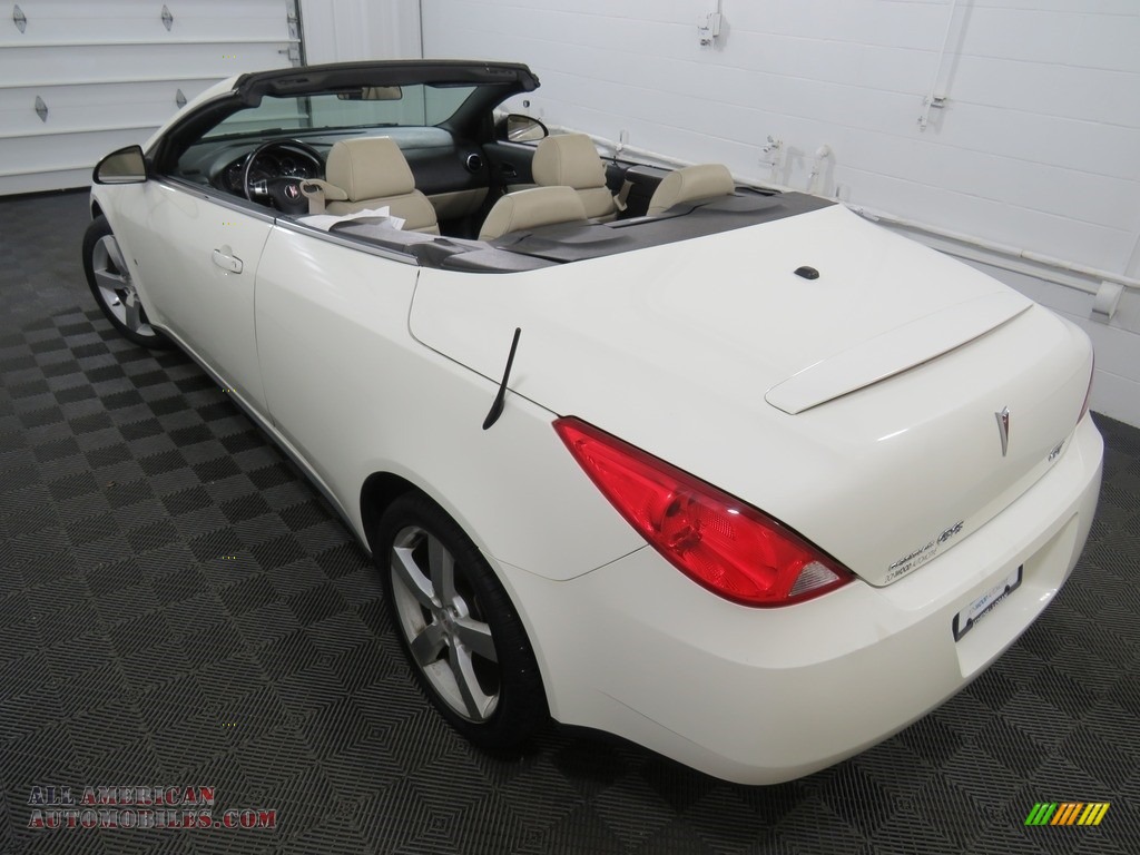 2007 G6 GT Convertible - Ivory White / Light Taupe photo #19
