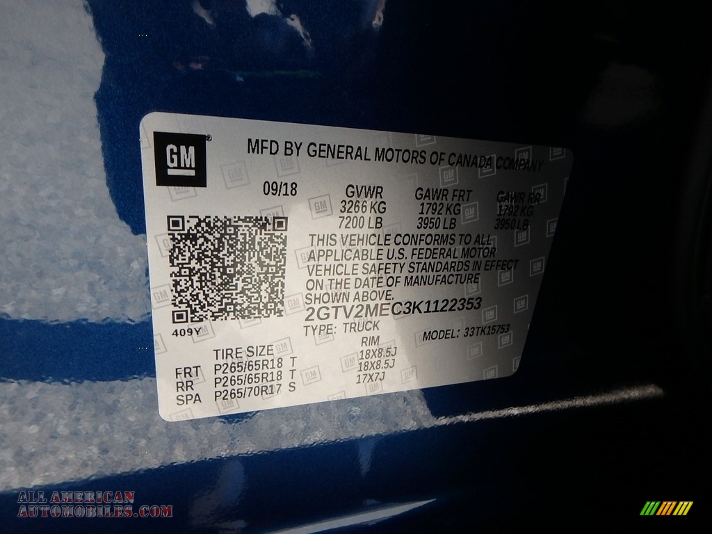 2019 Sierra 1500 Limited SLE Double Cab 4WD - Stone Blue Metallic / Jet Black photo #16