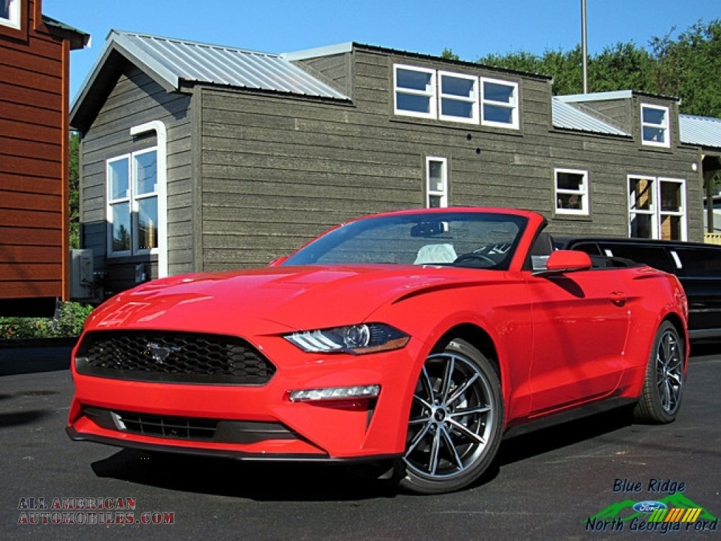 2019 Mustang EcoBoost Convertible - Race Red / Ebony photo #1