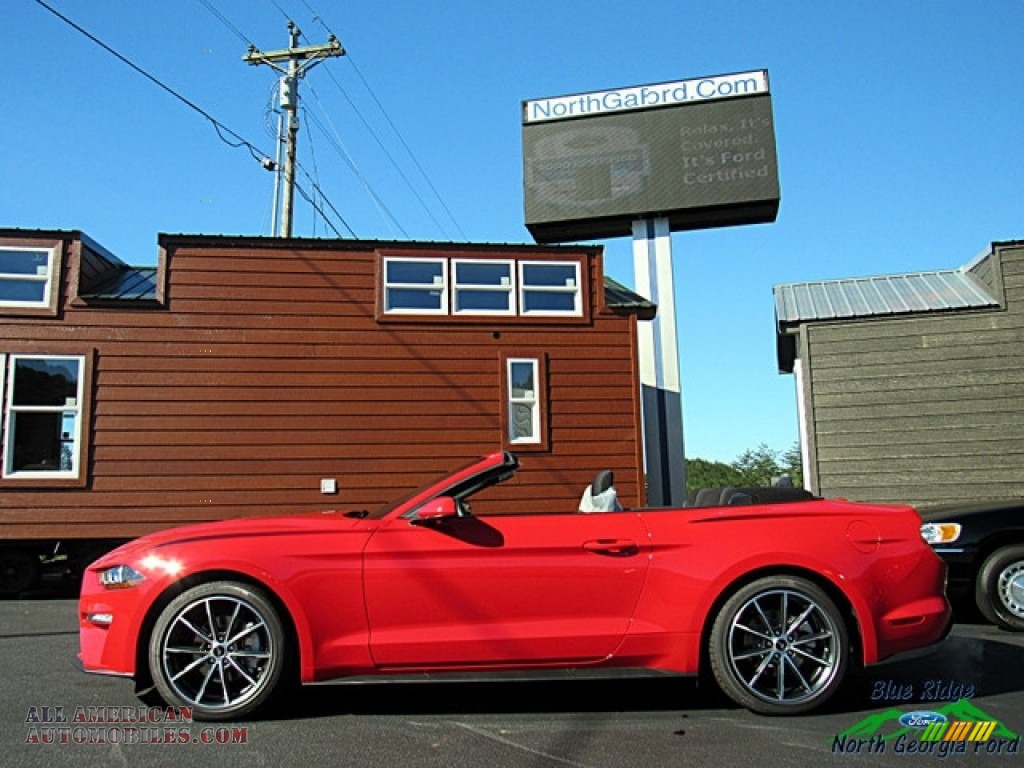 2019 Mustang EcoBoost Convertible - Race Red / Ebony photo #2