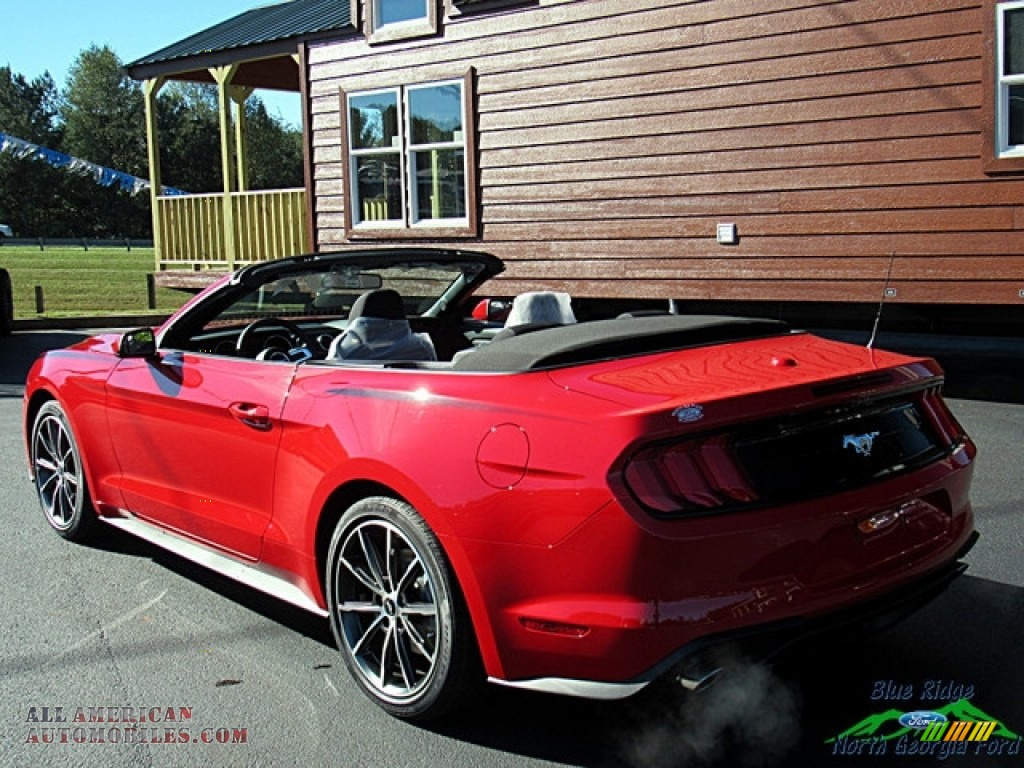 2019 Mustang EcoBoost Convertible - Race Red / Ebony photo #3