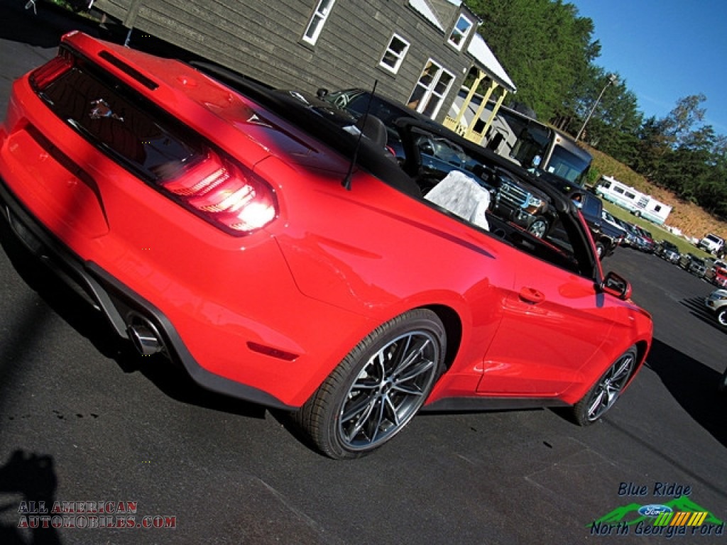 2019 Mustang EcoBoost Convertible - Race Red / Ebony photo #30