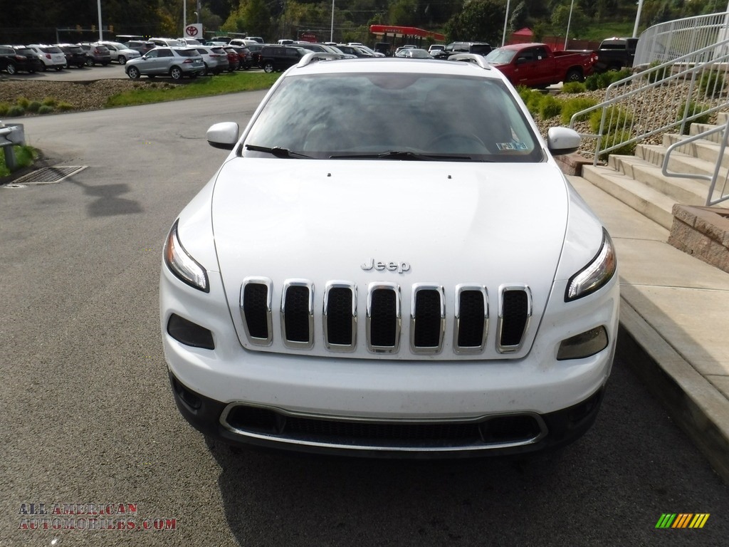 2015 Cherokee Limited 4x4 - Bright White / Black/Light Frost Beige photo #5