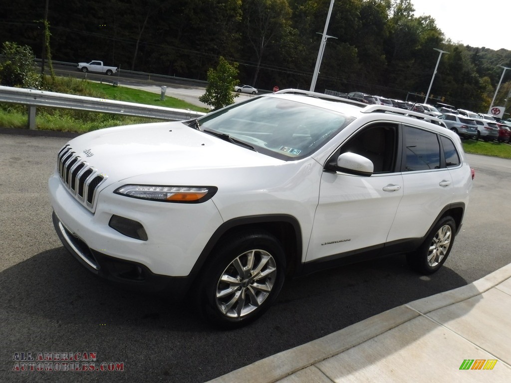2015 Cherokee Limited 4x4 - Bright White / Black/Light Frost Beige photo #6