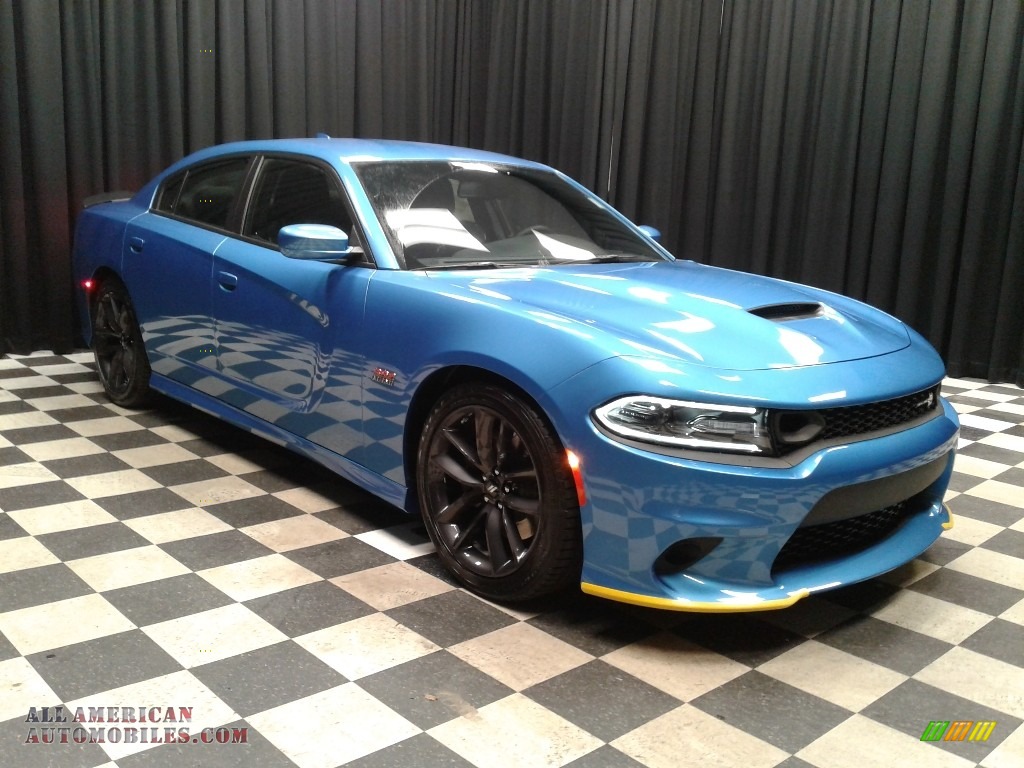 2019 Charger R/T Scat Pack - B5 Blue Pearl / Black photo #4