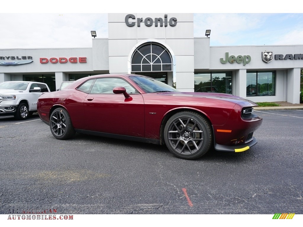 Octane Red Pearl / Ruby Red/Black Dodge Challenger R/T Plus