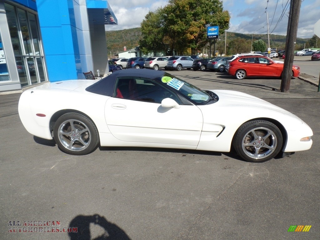 2002 Corvette Convertible - Speedway White / Torch Red photo #6