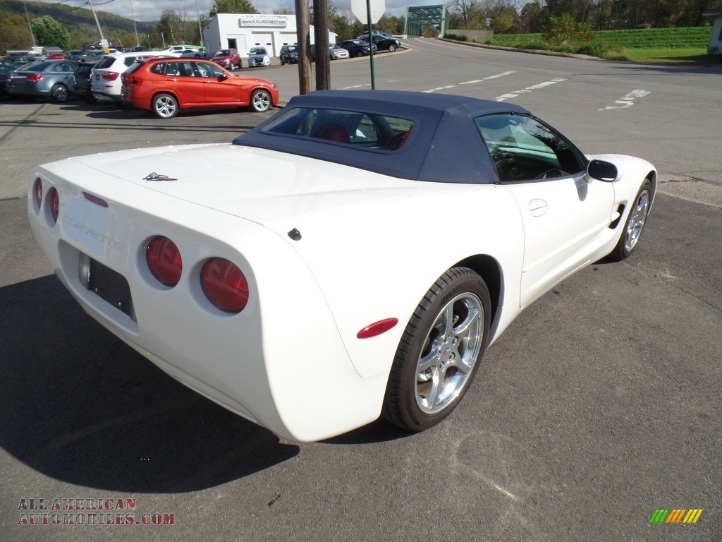 2002 Corvette Convertible - Speedway White / Torch Red photo #7