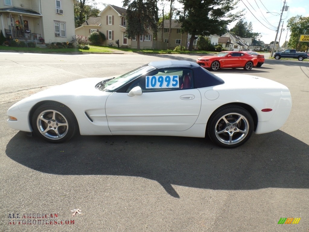2002 Corvette Convertible - Speedway White / Torch Red photo #10