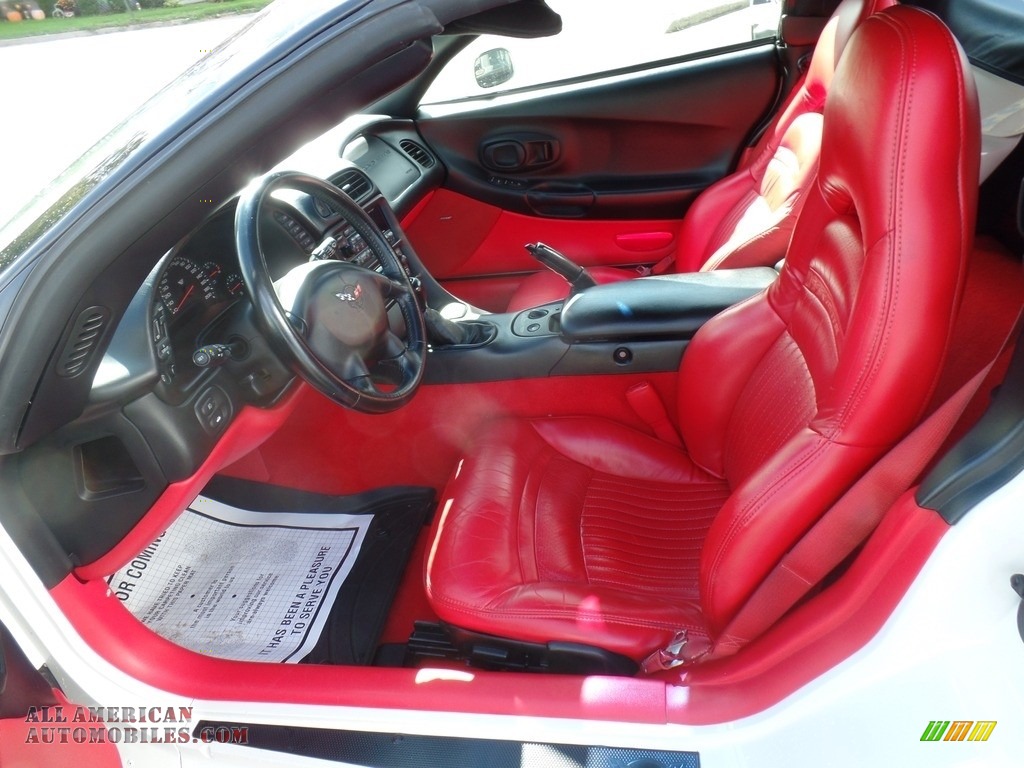 2002 Corvette Convertible - Speedway White / Torch Red photo #19