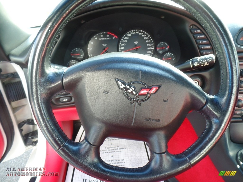 2002 Corvette Convertible - Speedway White / Torch Red photo #23