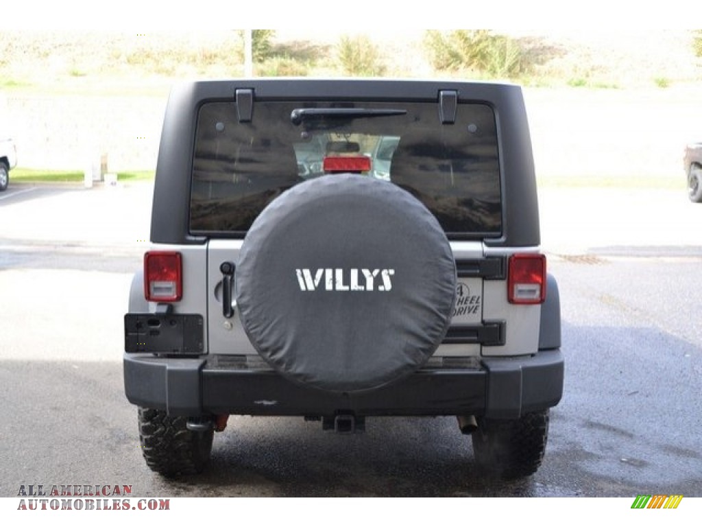 2016 Wrangler Unlimited Willys Wheeler 4x4 - Billet Silver Metallic / Black photo #5