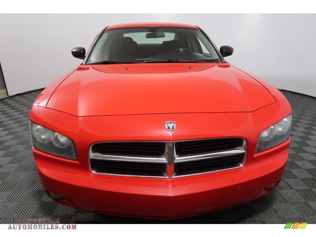 2007 Charger SE - Inferno Red Crystal Pearl / Dark Slate Gray/Light Graystone photo #5