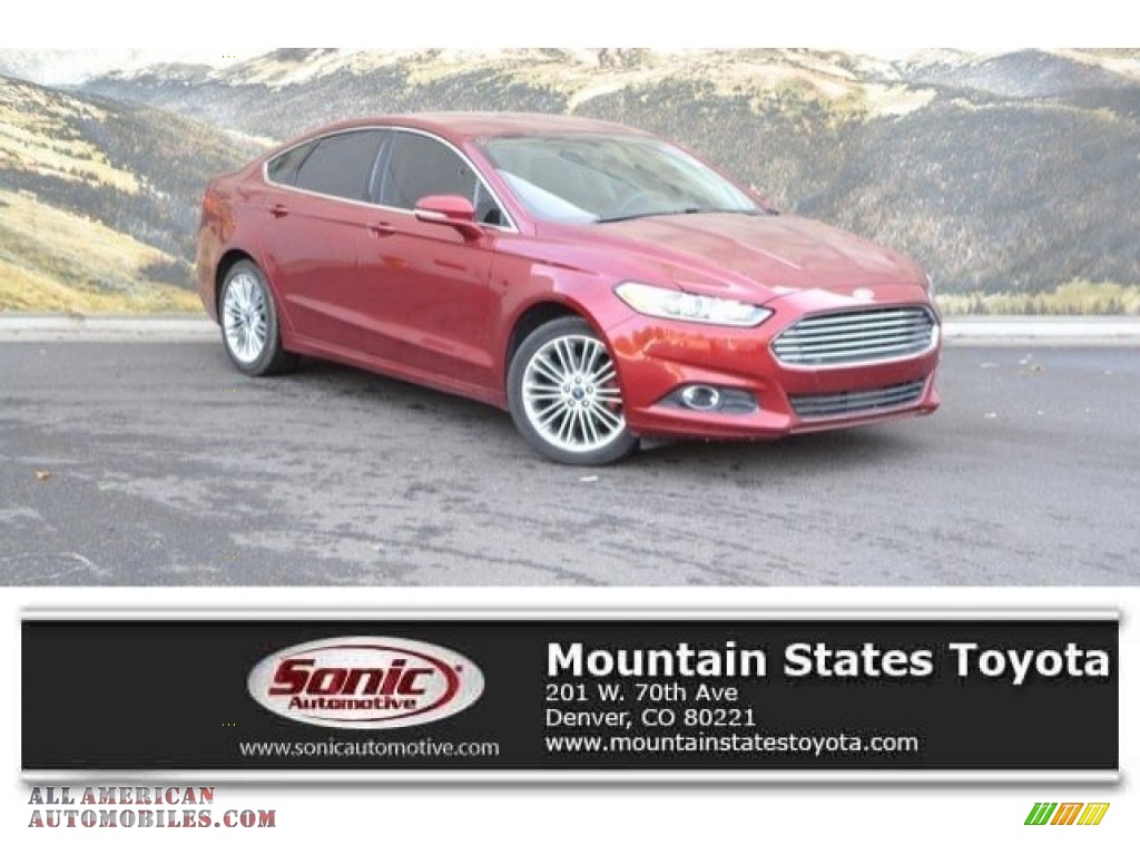 2014 Fusion SE EcoBoost - Ruby Red / Charcoal Black photo #1